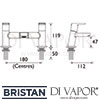 Bristan Pisa Bath Filler Dimensions